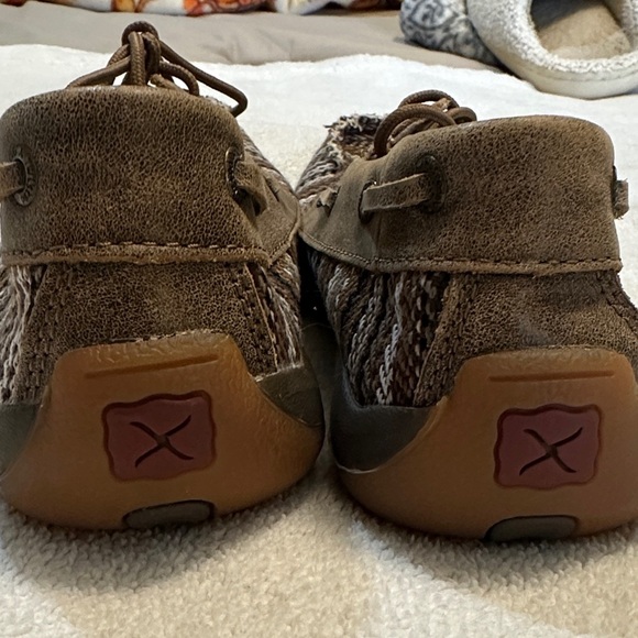 Twisted X Women's Brown Striped Boat Shoes - Picture 4 of 11